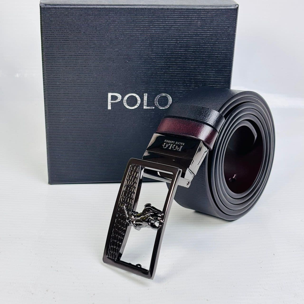 POLO RALPH LAUREN REVERSIBLE LEATHER BELT