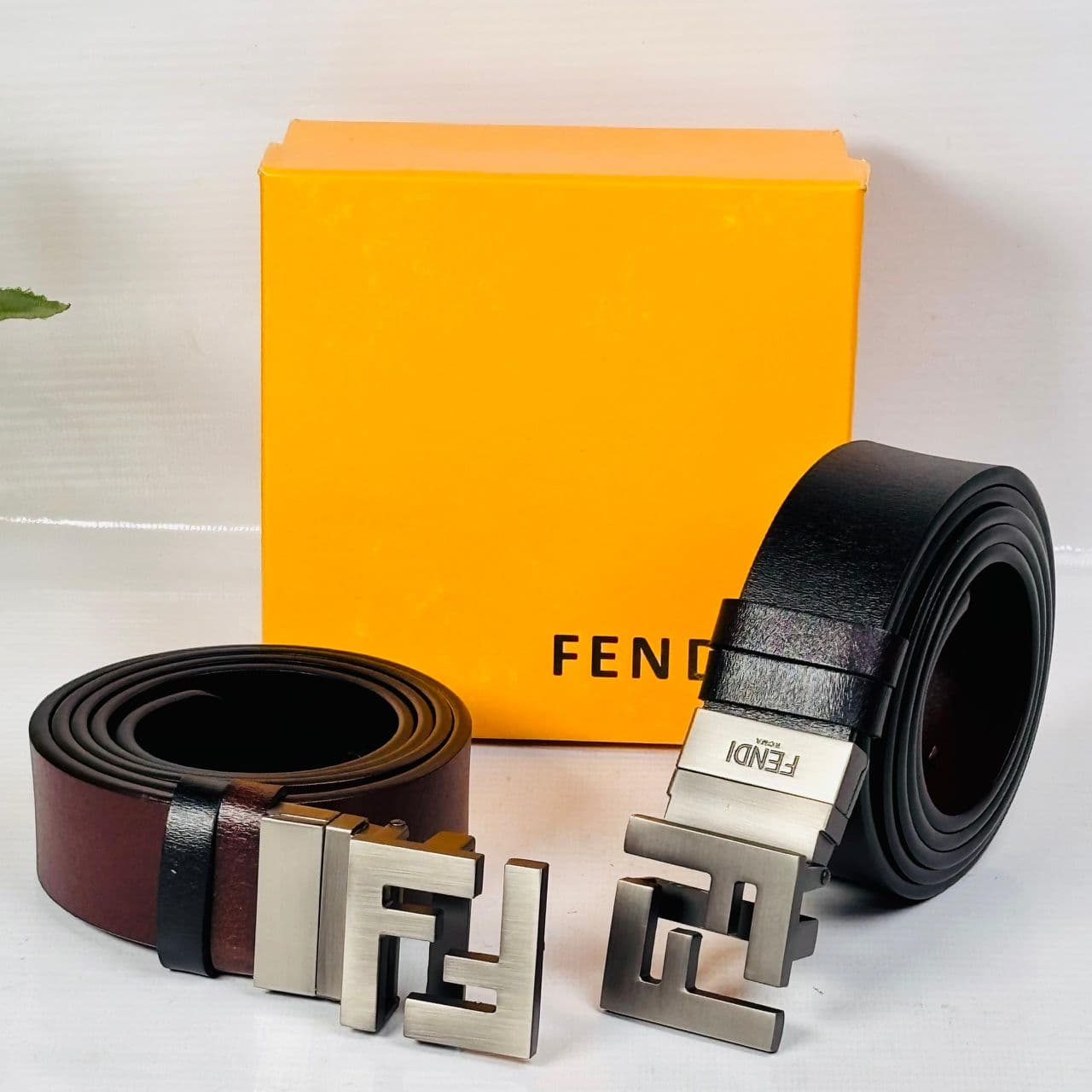 FENDI REVERSIBLE LEATHER BELT