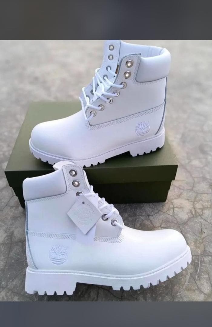 TIMBERLAND 6-INCH PREMIUM WATERPROOF BOOTS - ALL WHITE